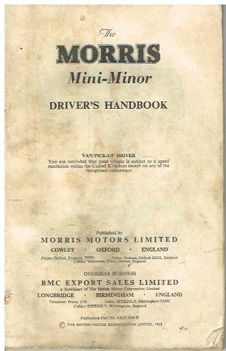 Morris mini minor mk1 - mini, 850
